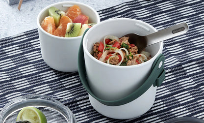 Lunchpot original - groen/blauw | Black+blum - de inKijk