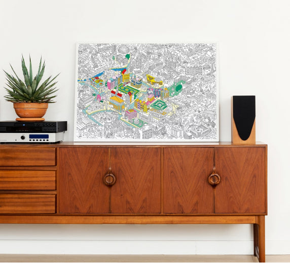 Brussels - Giant coloring poster | Omy - de inKijk