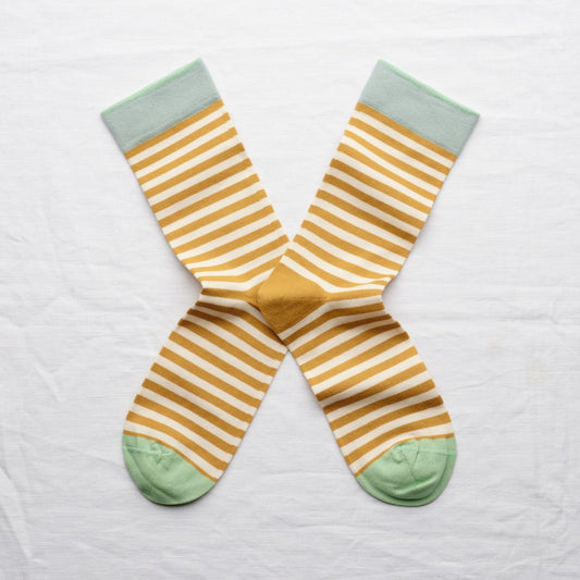 Sokken - Rayure Ocre | Bonne Maison