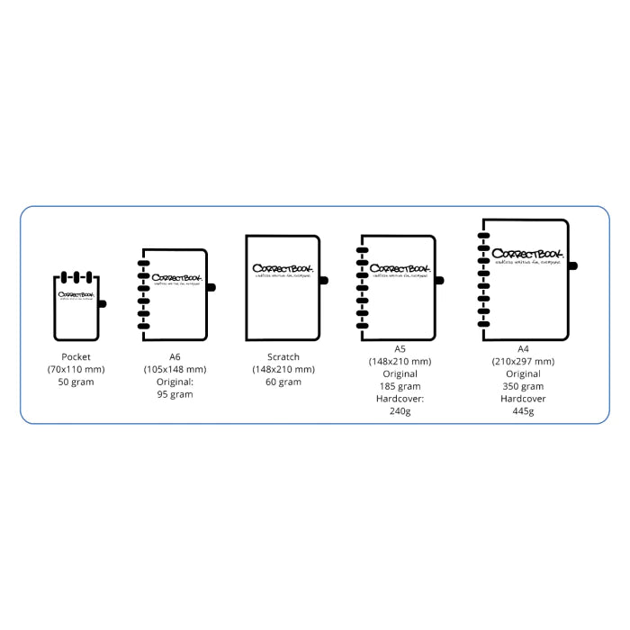 Original A6 gelinieerd | Correctbook