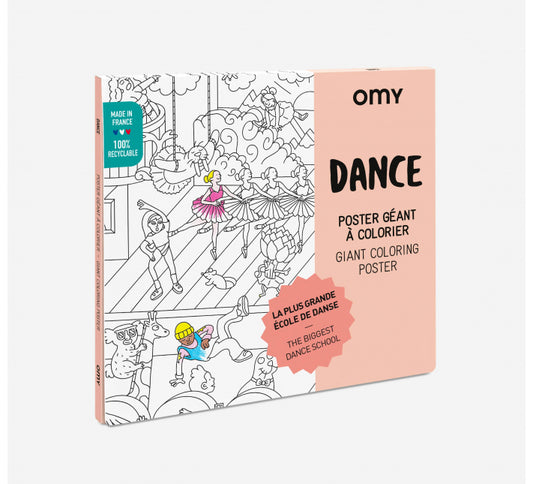Dance - Giant coloring poster | Omy