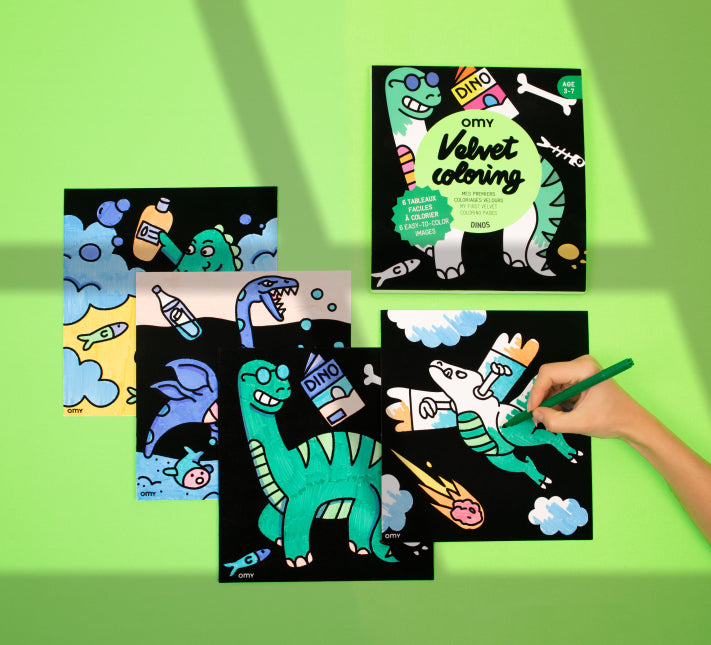 Velvet Coloring - Dinos | Omy