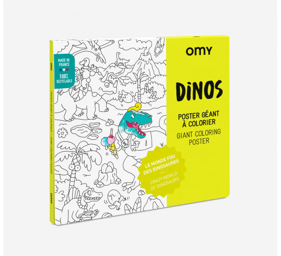 Dinos - Giant coloring poster | Omy