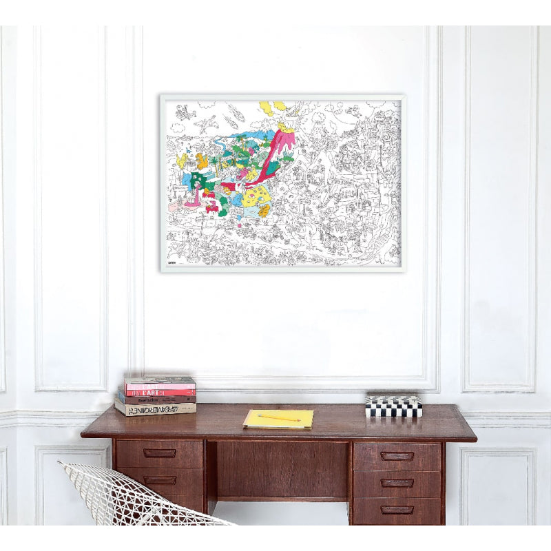 Dinos - Giant coloring poster | Omy
