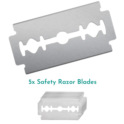 Dubbelzijdige Scheermesjes rvs - 5 stuks | Wondr Care - de inKijk