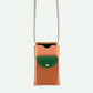 Phone pouch - french pink + croissant brown | Sticky Sis