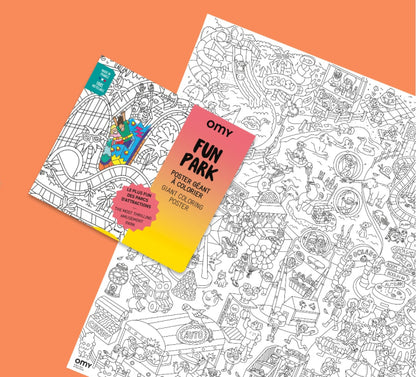 Fun Park - Giant coloring poster | Omy