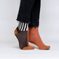 Sokken - half stripes - chocolate | Nice Nice Nice - de inKijk