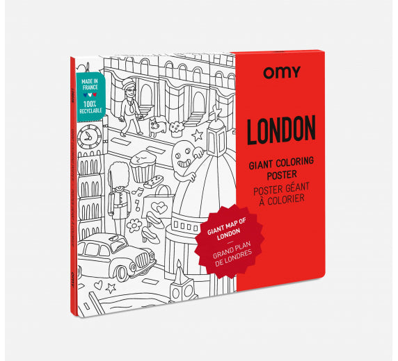 London - Giant coloring poster | Omy