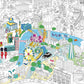 London - Giant coloring poster | Omy