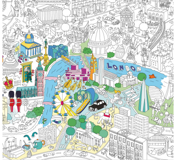 London - Giant coloring poster | Omy