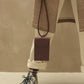 Phone pouch - dark wood | Monk & Anna
