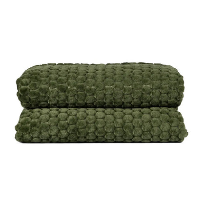 Maja fleece plaid - groen | Sagaform - de inKijk