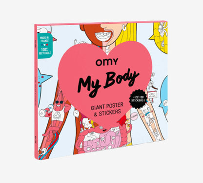 My Body-Sticker Poster | Omy - de inKijk