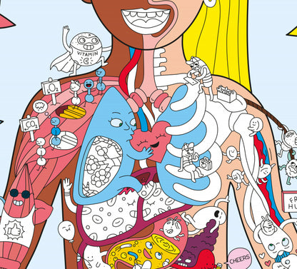 My Body-Sticker Poster | Omy - de inKijk