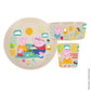 Bord+ kom+ beker, Peppa Pig, set v. 3 | Koziol