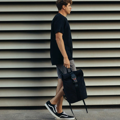 Rugzak Rolltop - Zwart | Airpaq - de inKijk