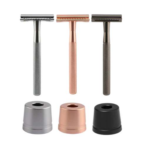 Safety Razor Scheermes + houder -  3 kleuren | Wondr Care