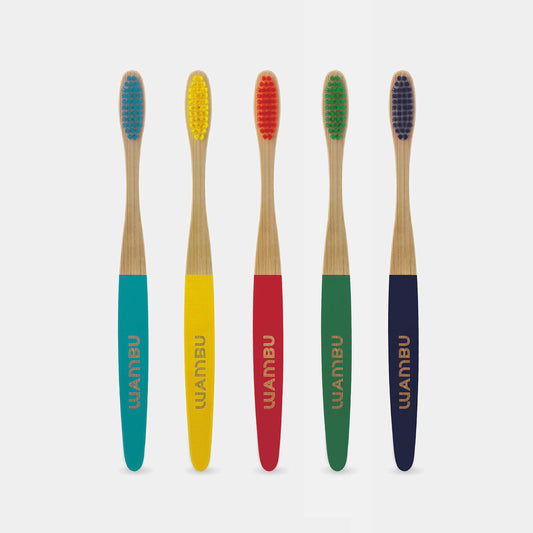 Bamboe tandenborstel - verschillende kleuren | Wambu